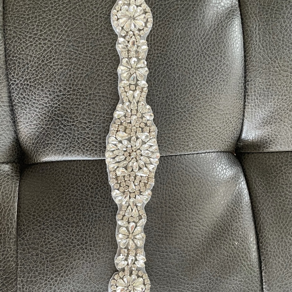 Crystal sash belt